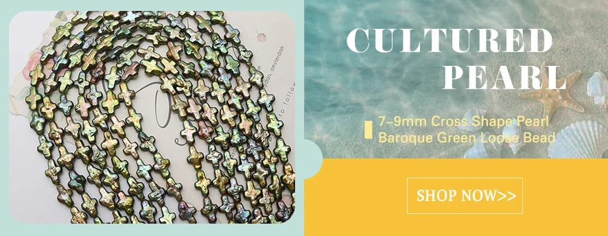 1 corda di perle coltivate d'acqua dolce naturali barocche a forma di croce con ciondoli per accessori per la creazione di gioielli con collana da donna fai da te