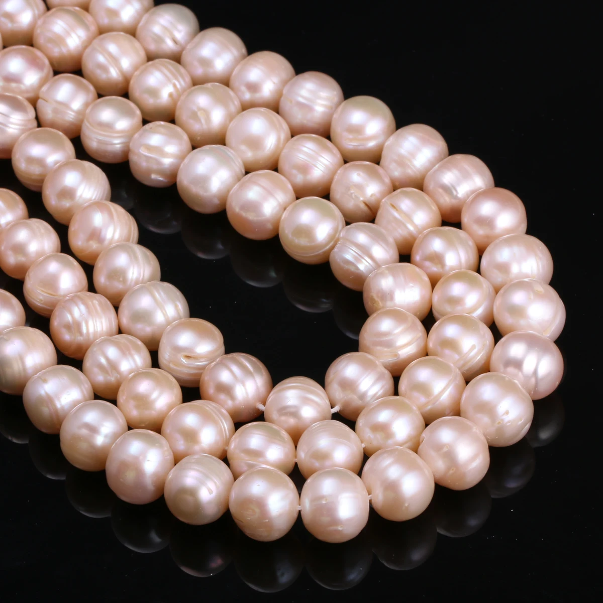 Perle d'acqua dolce naturali Perle coltivate Perline sfuse rotonde al 100% per la creazione di gioielli Bracciale collana 13 pollici Dimensioni 11-12 mm Perle d'acqua dolce naturali Perle coltivate Perline sfuse rotonde al 100% per la creazione di gioielli Bracciale collana 13 pollici Dimensioni 11-12 mm