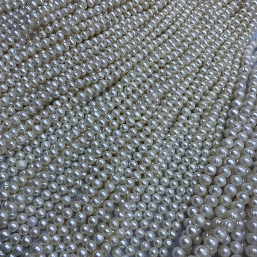 AAA3-10mm Perle di patate di perle d'acqua dolce naturali premium per la creazione di gioielli da sposa Accessorio per bracciale collana da donna fai da te