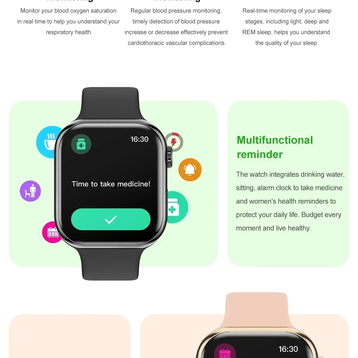 Nuovo 2026 Smartwatch GPS per Apple 10, Orologio Intelligente da Uomo con Display AMOLED HD, Memoria, Musica, Audio Surround 3D, Chiamate Bluetooth, Impermeabile, Smartwatch da Donna