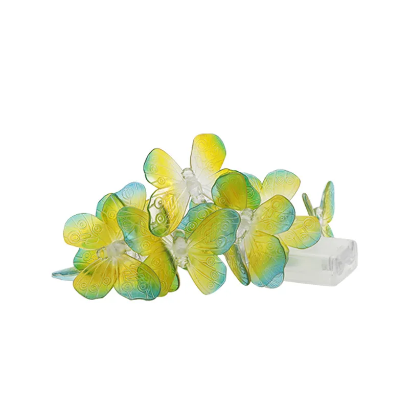 6M 40LED Luci da interno a forma di farfalla Lampada da notte da fata Camera Ghirlanda Tenda Ragazze Brithday Decorazione della festa nuziale Luci