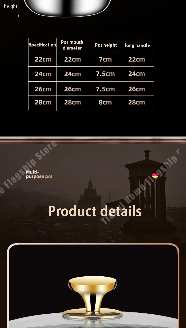 Padella in acciaio inossidabile 316 Wok antiaderente Cottura a nido d'ape Bistecca Stufa a gas Pentola a induzione Pentole generali Pentole da cucina Padella in acciaio inossidabile 316 Wok antiaderente Cottura a nido d'ape Bistecca Stufa a gas Pentola a induzione Pentole generali Pentole da cucina