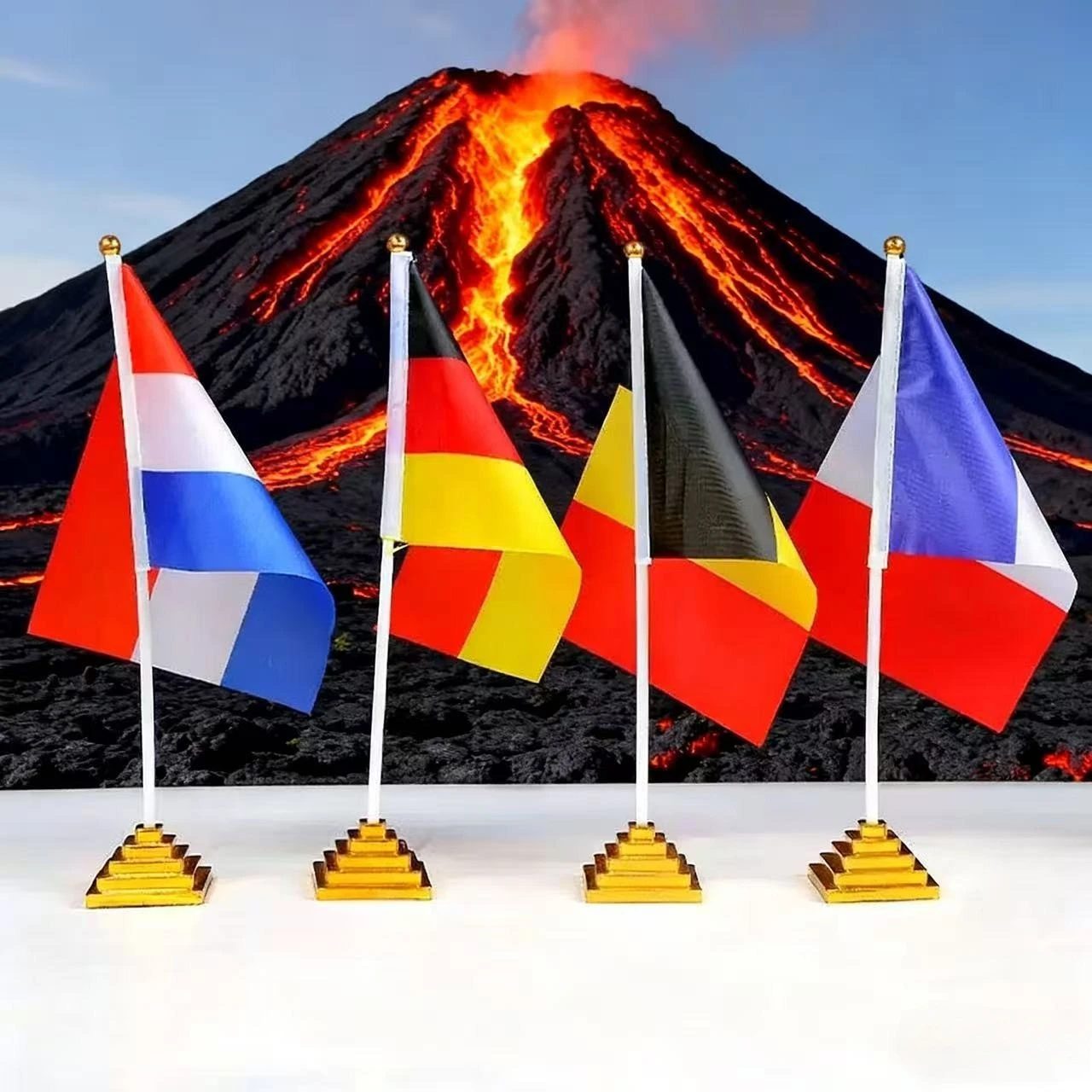 2026 Nuovo 8 linee osacmo Europa Polonia Germania Repubblica Ceca Slovacchia Austria Regno Unito Italia Paesi Bassi 4K OSCAM Bandiera per interni ed esterni