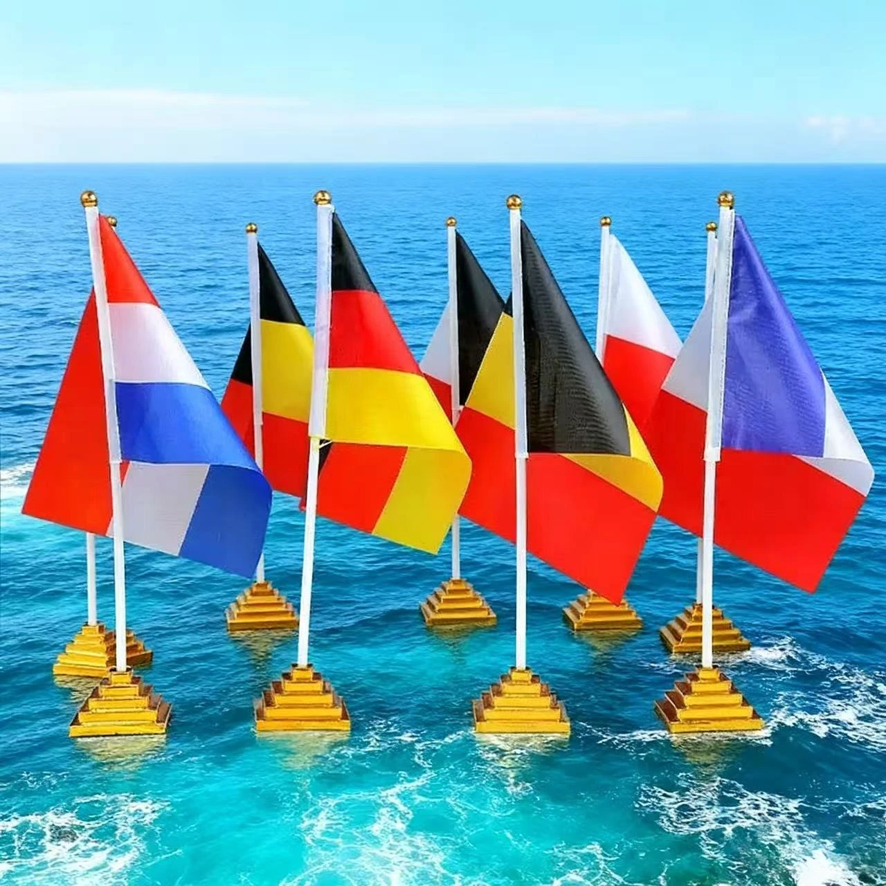 2026 Nuovo 8 linee osacmo Europa Polonia Germania Repubblica Ceca Slovacchia Austria Regno Unito Italia Paesi Bassi 4K OSCAM Bandiera per interni ed esterni