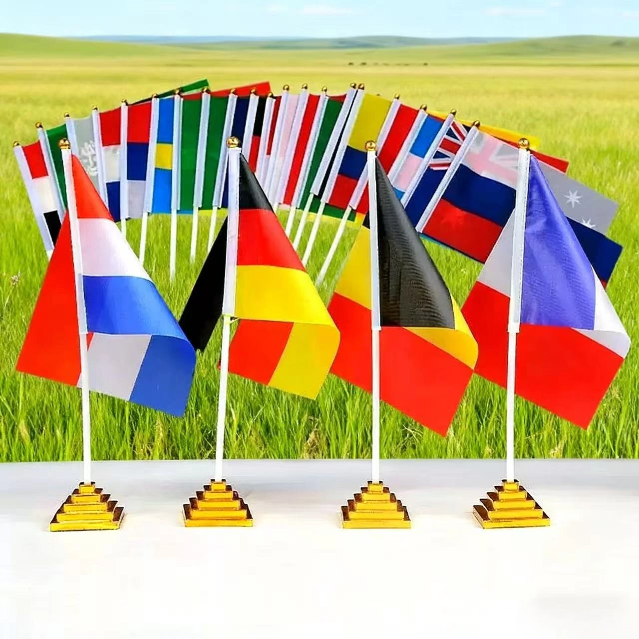 2026 Nuovo 8 linee osacmo Europa Polonia Germania Repubblica Ceca Slovacchia Austria Regno Unito Italia Paesi Bassi 4K OSCAM Bandiera per interni ed esterni