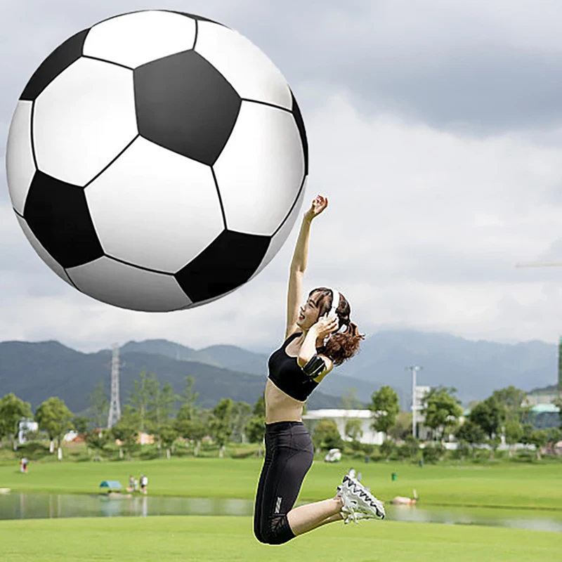 Giocattoli divertenti Pallone da prato in PVC Giochi all'aperto giocattoli gonfiabili pallone da calcio erba scuola materna divertente pallone sportivo calcio da spiaggia