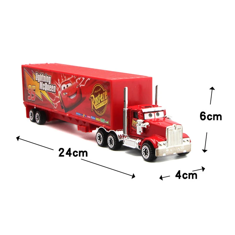 7 Pz/set Disney Pixar Auto 3 Lightning m/c/Queen Jackson Storm Mack Truck 1:55 Pressofuso In Metallo Modello di Auto Toy Boy Regalo Di Natale
