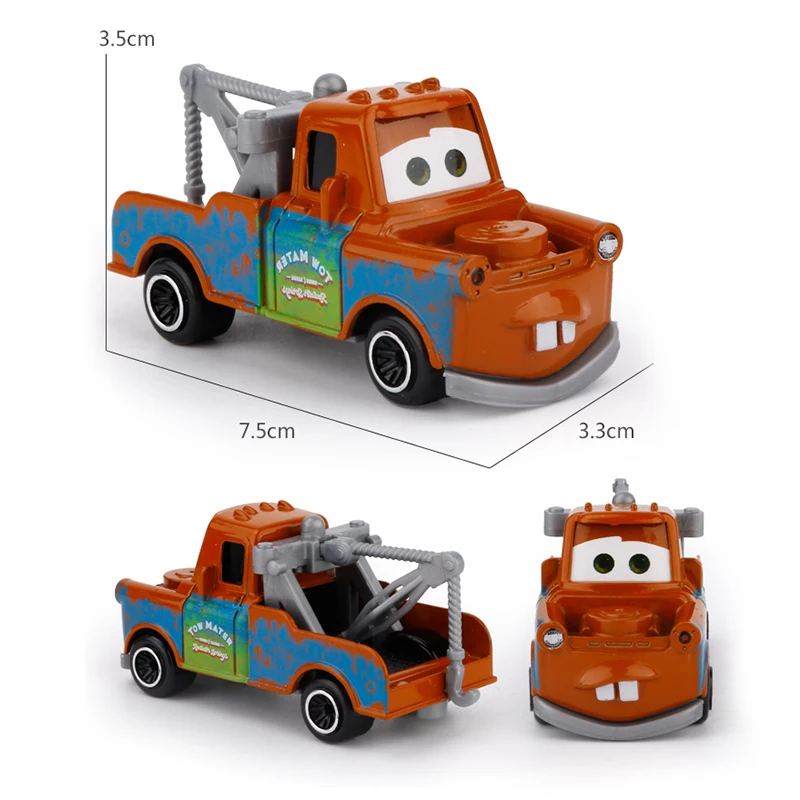 7 Pz/set Disney Pixar Auto 3 Lightning m/c/Queen Jackson Storm Mack Truck 1:55 Pressofuso In Metallo Modello di Auto Toy Boy Regalo Di Natale