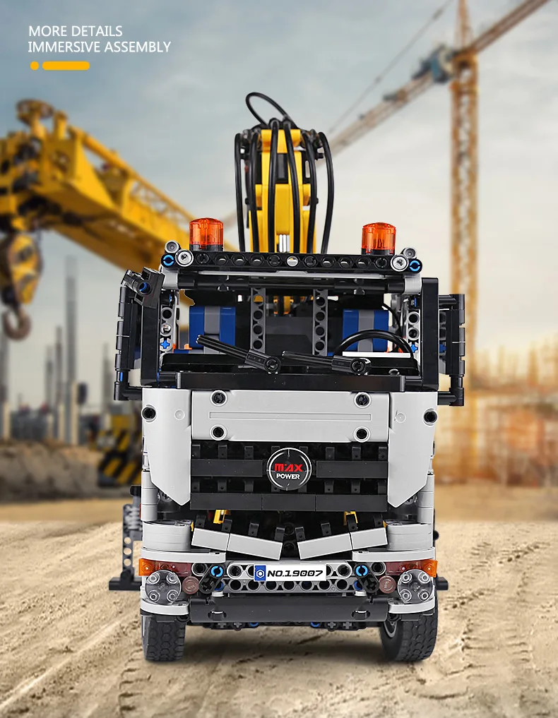 Mold KING 19007 Technical Car Toys l'app e RC motorizzato pneumatico Arocs modello di camion Building Blocks mattoni regalo di natale per bambini