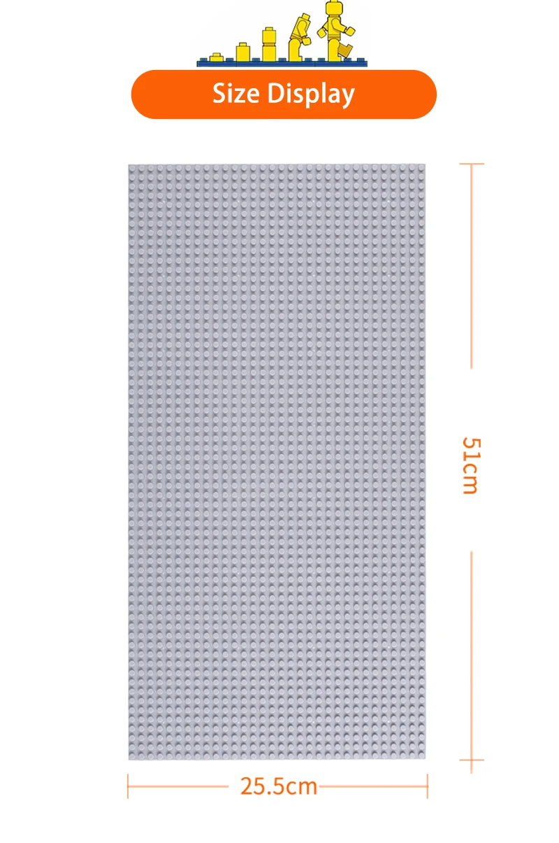 1 pz32 * 64 fori piastra di base classica a strato singolo, assemblaggio fai da te muro di blocchi compatibile giocattoli di marca regalo di compleanno regalo