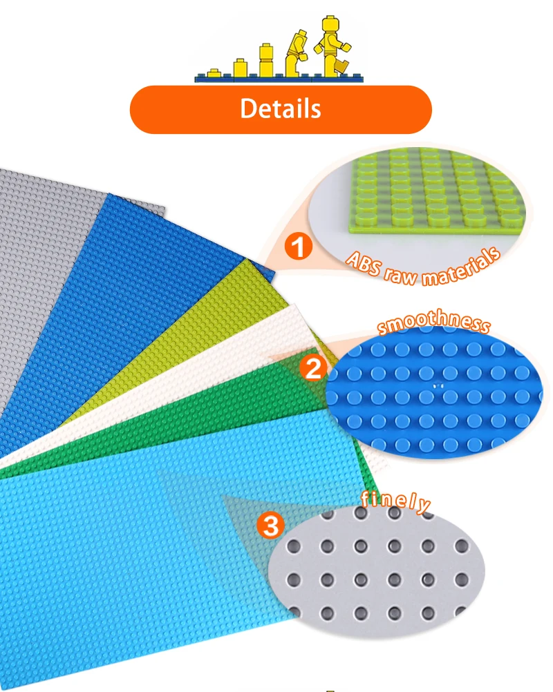 1 pz32 * 64 fori piastra di base classica a strato singolo, assemblaggio fai da te muro di blocchi compatibile giocattoli di marca regalo di compleanno regalo