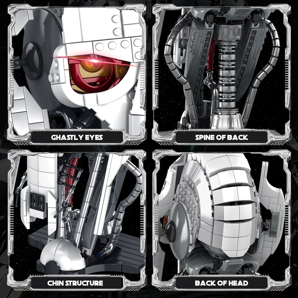 MOC 788pcs Idea Generale Grievous Casco Building Blocks Mattoni Modello Collezione di caschi Assemblaggio di giocattoli per bambini Regalo per adulti MOC 788pcs Idea Generale Grievous Casco Building Blocks Mattoni Modello Collezione di caschi Assemblaggio di giocattoli per bambini Regalo per adulti