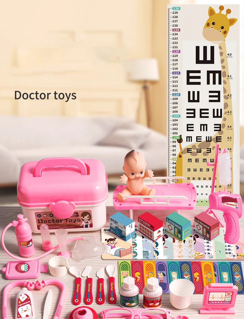 Bambini Doctor Play Set simulazione infermiera giocattolo accessori medico per bambini Home Play Toys Doctor Set Toy Gift for Kids Boys Girls