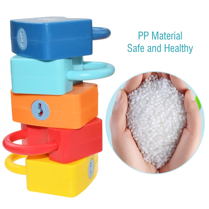 10PCS Per Bambini Alfabeto Blocco Chiave Giocattolo Set Serrature Per Auto Montessori Educativo Numero Corrispondenza Homeschool Matematica Giocattoli Del Bambino Parola Cognizione