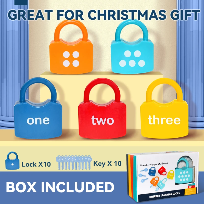 10PCS Per Bambini Alfabeto Blocco Chiave Giocattolo Set Serrature Per Auto Montessori Educativo Numero Corrispondenza Homeschool Matematica Giocattoli Del Bambino Parola Cognizione