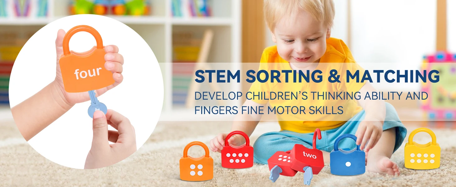 10PCS Per Bambini Alfabeto Blocco Chiave Giocattolo Set Serrature Per Auto Montessori Educativo Numero Corrispondenza Homeschool Matematica Giocattoli Del Bambino Parola Cognizione