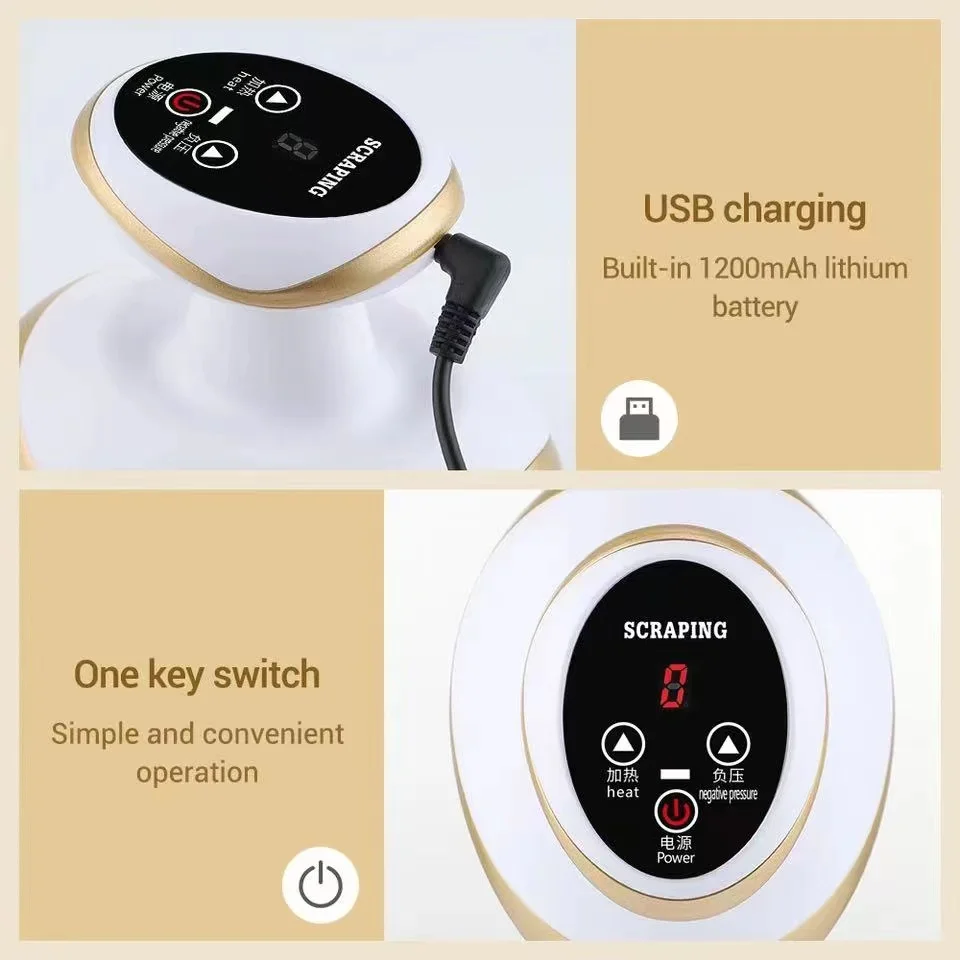 Casa Elettrico Guasha Raschiando Massaggio Coppettazione Massaggiatore Corpo Lattine di Vuoto Ventosa Riscaldamento Bruciatore di Grasso Massaggiatore Anticellulite Casa Elettrico Guasha Raschiando Massaggio Coppettazione Massaggiatore Corpo Lattine di Vuoto Ventosa Riscaldamento Bruciatore di Grasso Massaggiatore Anticellulite