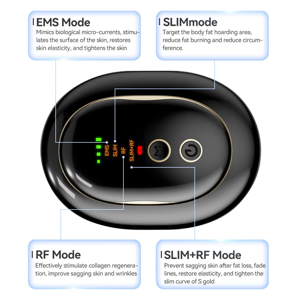 EMS RF Radiofrequenza Corpo Macchina dimagrante Bruciatore di grasso Dispositivo di modellatura sottile Terapia della luce a LED Perdere peso Massaggiatore anticellulite