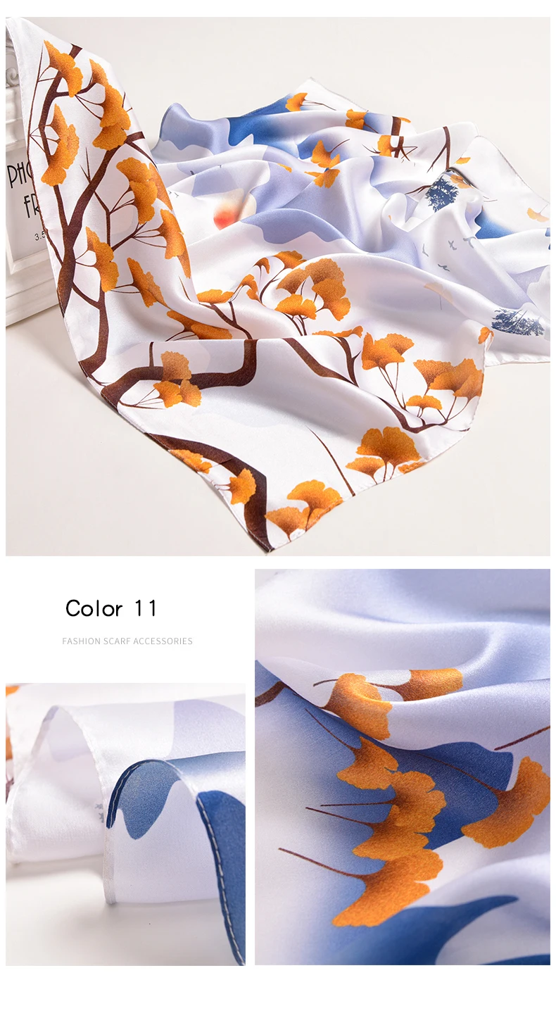 Sciarpa di seta naturale al 100% per le donne stampa fazzoletto da collo quadrato in seta Echarpe Femme sciarpa per la testa sciarpa per capelli in pura seta Bandana 65x65cm Sciarpa di seta naturale al 100% per le donne stampa fazzoletto da collo quadrato in seta Echarpe Femme sciarpa per la testa sciarpa per capelli in pura seta Bandana 65x65cm