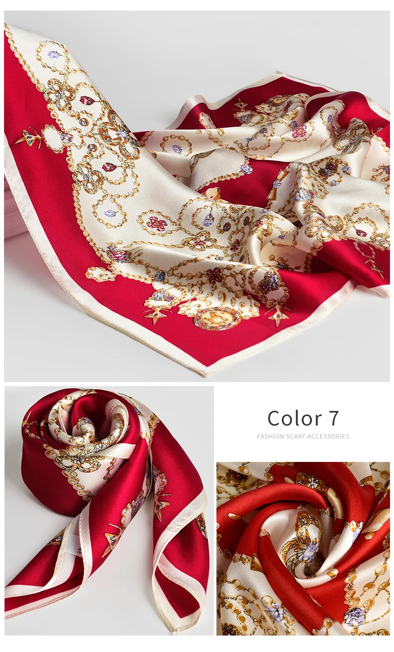 Sciarpa di seta naturale al 100% per le donne stampa fazzoletto da collo quadrato in seta Echarpe Femme sciarpa per la testa sciarpa per capelli in pura seta Bandana 65x65cm Sciarpa di seta naturale al 100% per le donne stampa fazzoletto da collo quadrato in seta Echarpe Femme sciarpa per la testa sciarpa per capelli in pura seta Bandana 65x65cm