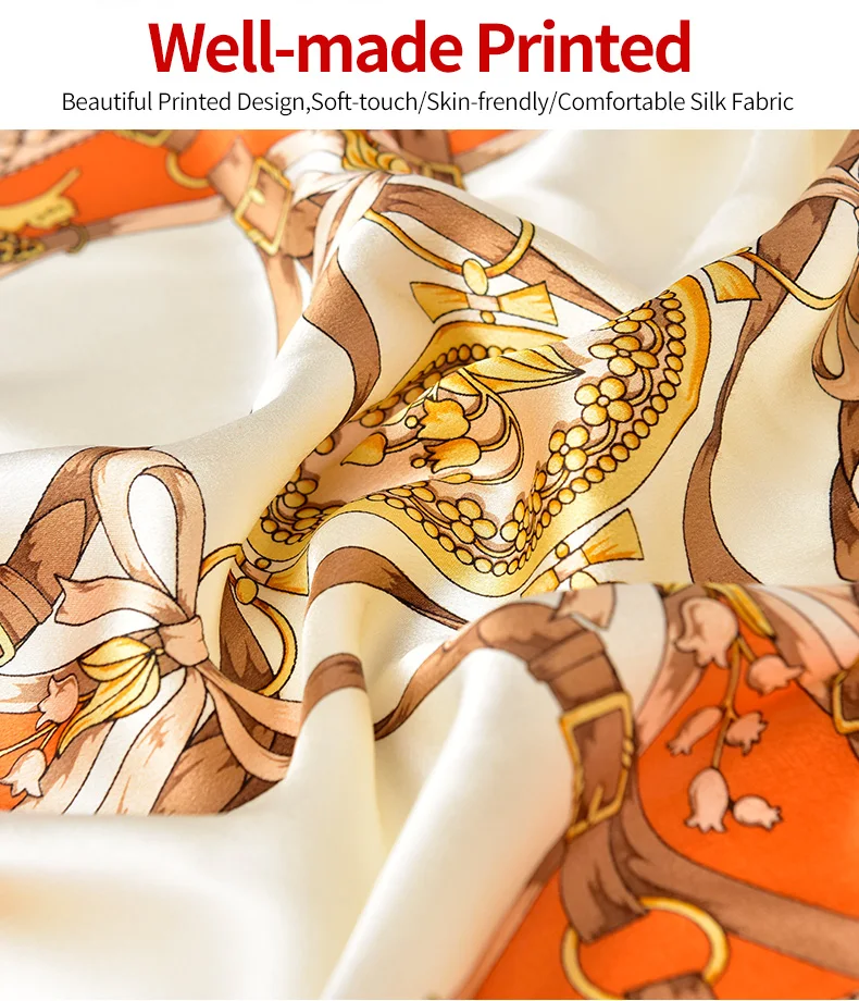 Sciarpa di seta naturale al 100% per le donne stampa fazzoletto da collo quadrato in seta Echarpe Femme sciarpa per la testa sciarpa per capelli in pura seta Bandana 65x65cm Sciarpa di seta naturale al 100% per le donne stampa fazzoletto da collo quadrato in seta Echarpe Femme sciarpa per la testa sciarpa per capelli in pura seta Bandana 65x65cm