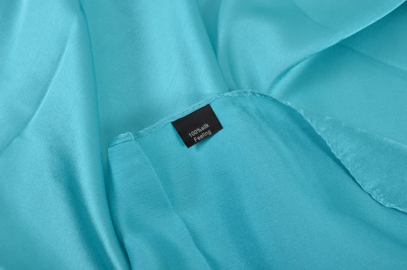 [BYSIFA] Sciarpa di seta cinese Inverno Donna Sciarpa lunga in raso Scialle di lusso Vino rosso Sciarpe Semplice musulmano Sciarpa semplice 180 * 90 cm