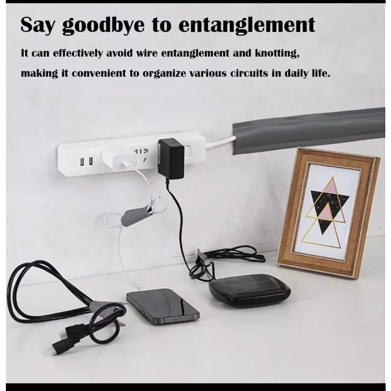 Cavo elettrico autoadesivo da 15 m Slot decorativo PVC Impermeabile a prova di muffa Linea da parete Accessori per cablaggio per la gestione dei cavi da corsa