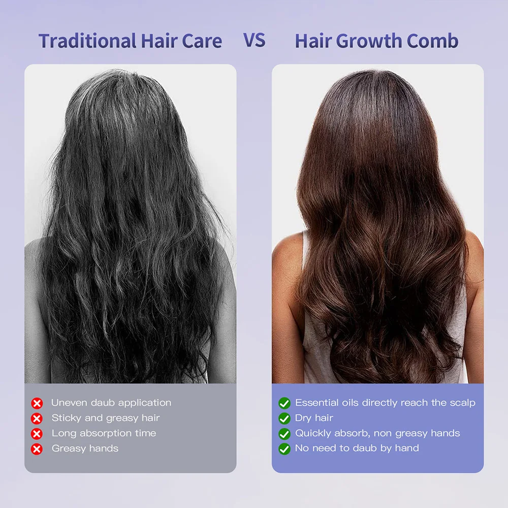 Cura dei capelli Spray Massaggio Pettine Vibrazione Massaggio del cuoio capelluto Spazzola per capelli Testa Massaggiatore Spruzzatore per capelli Spazzola atomizzatrice Applicatore di olio per capelli