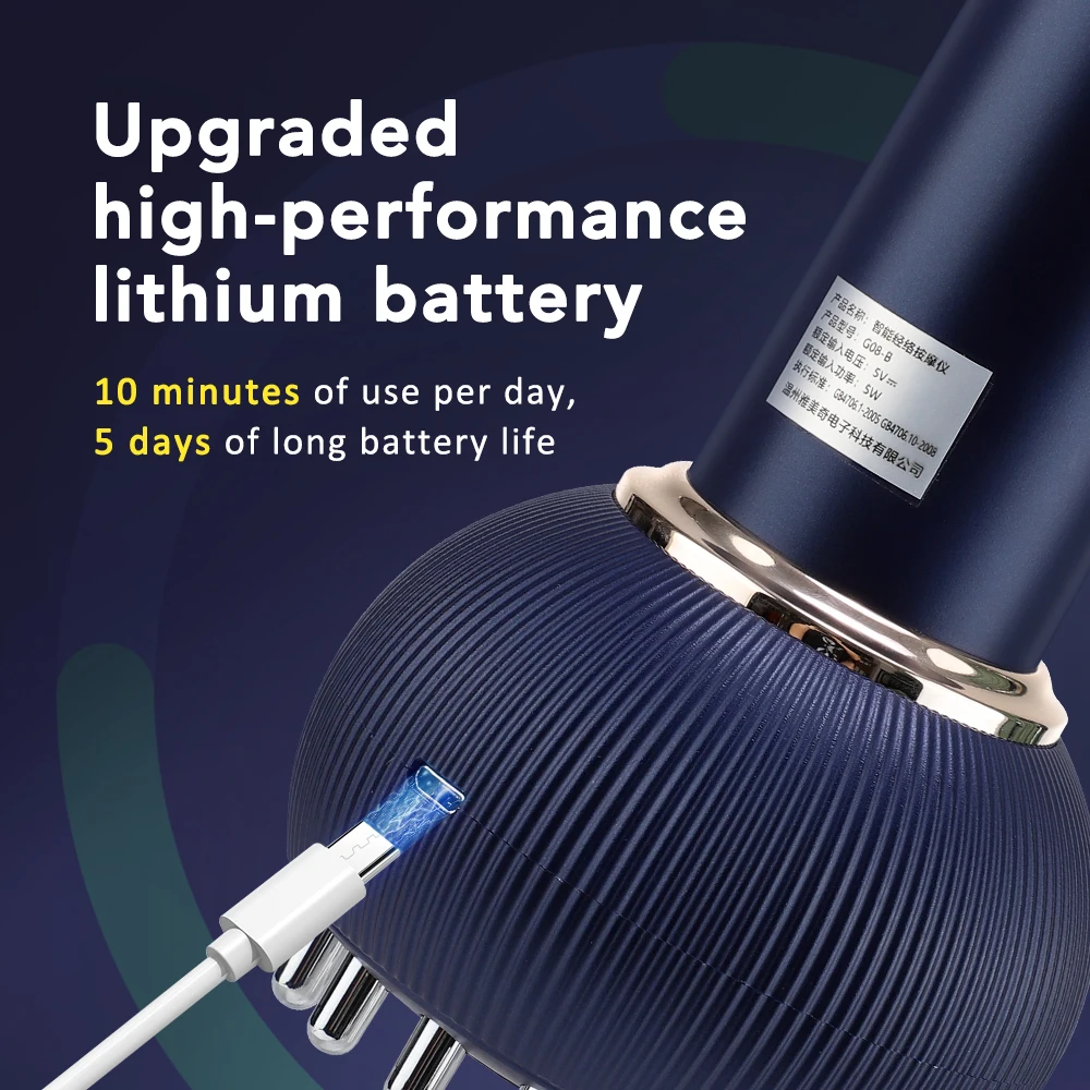 Massaggiatore Guasha ricaricabile Modellamento del corpo Riscaldamento Meridiano Raschiante Spazzola Macchina per il drenaggio linfatico Bruciatore di grasso Massaggiatore Guasha ricaricabile Modellamento del corpo Riscaldamento Meridiano Raschiante Spazzola Macchina per il drenaggio linfatico Bruciatore di grasso