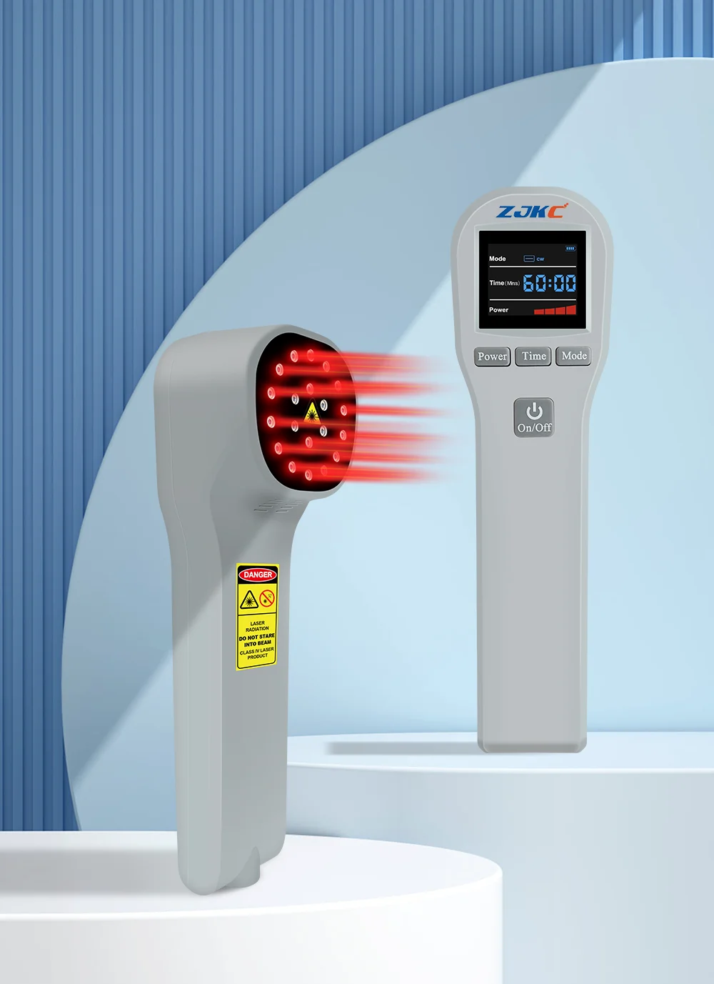 ZJKC Dispositivo professionale per terapia laser fredda per fisioterapia antidolore per lesioni alle ferite di cani e gatti da compagnia 650nm 808nm Palmare domestico