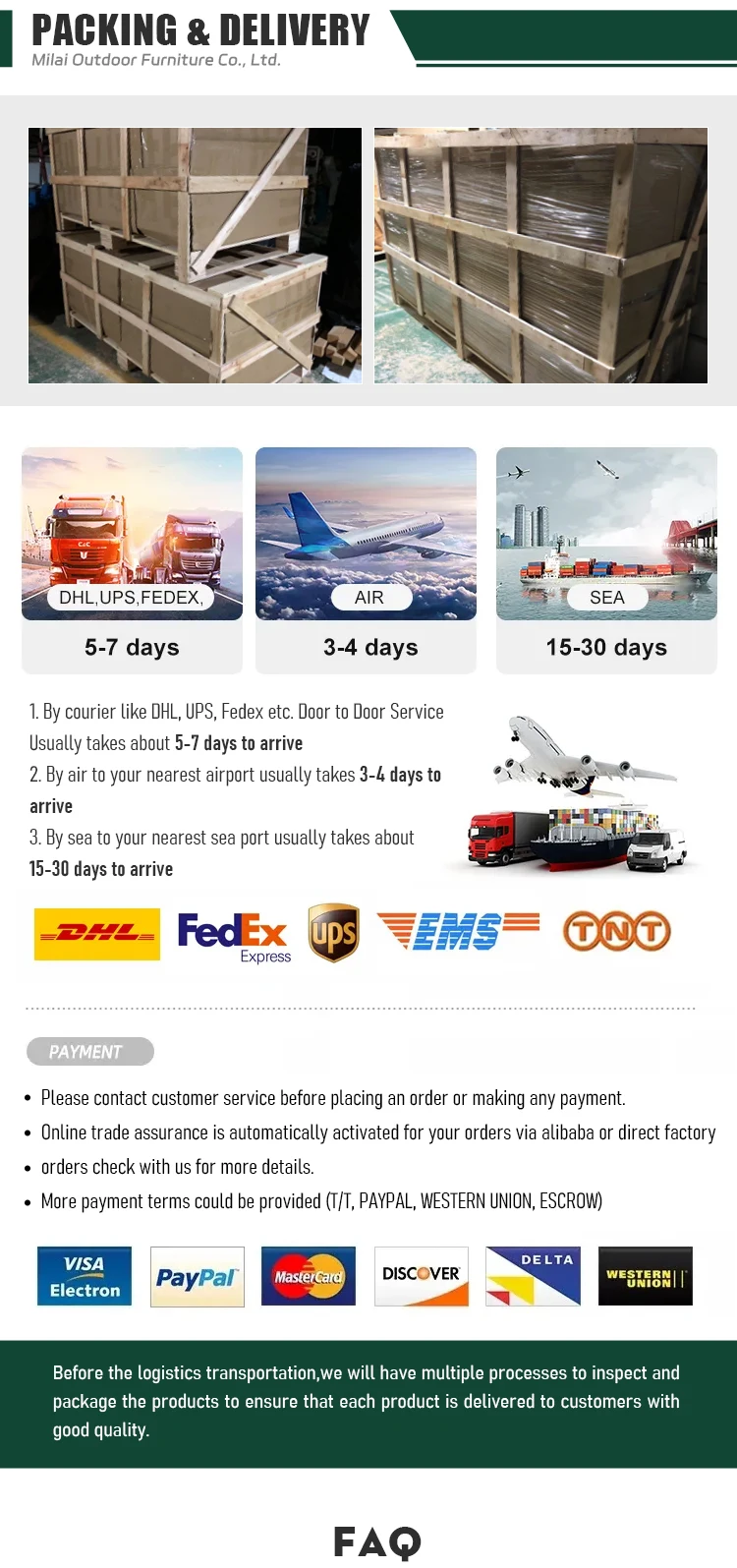 Vendita diretta di mobili da esterno solidi in teak di fascia alta OEM/ODM dal produttore per la villa per il tempo libero dell'hotel del parco del cortile del divano del giardino