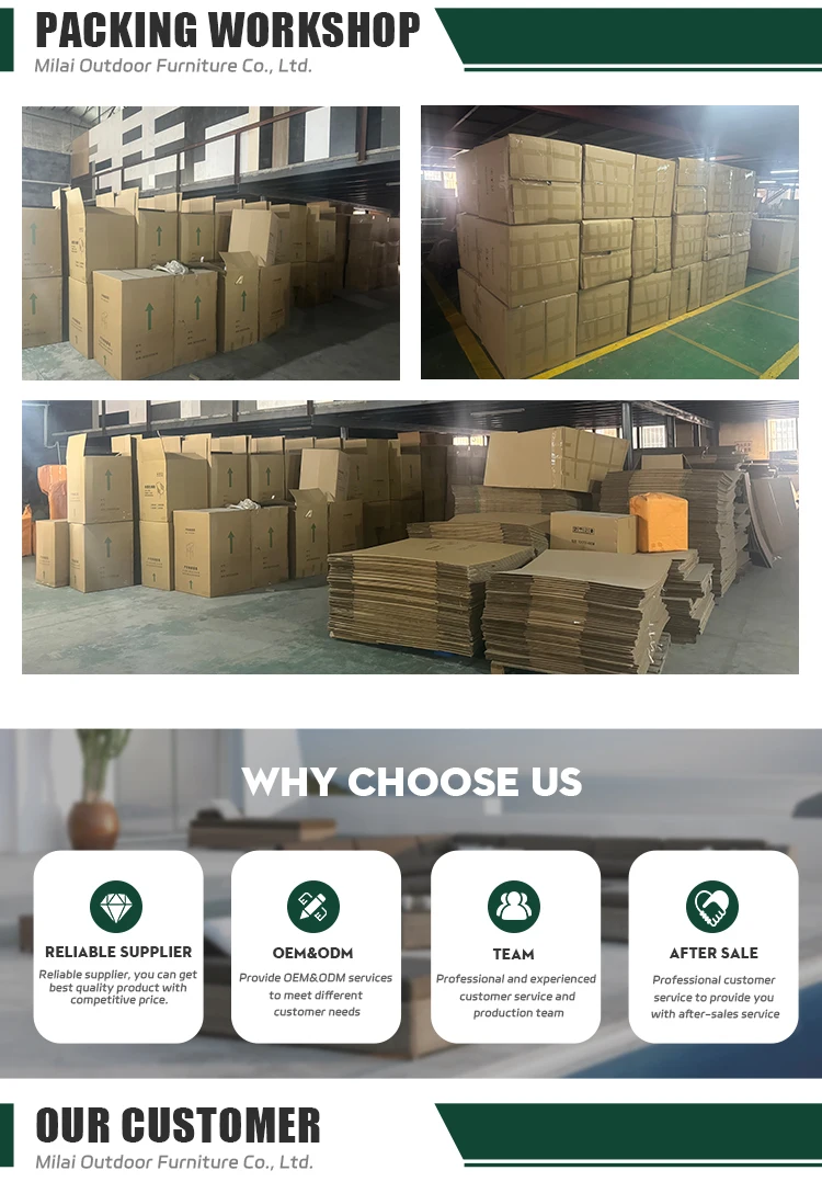 Vendita diretta di mobili da esterno solidi in teak di fascia alta OEM/ODM dal produttore per la villa per il tempo libero dell'hotel del parco del cortile del divano del giardino