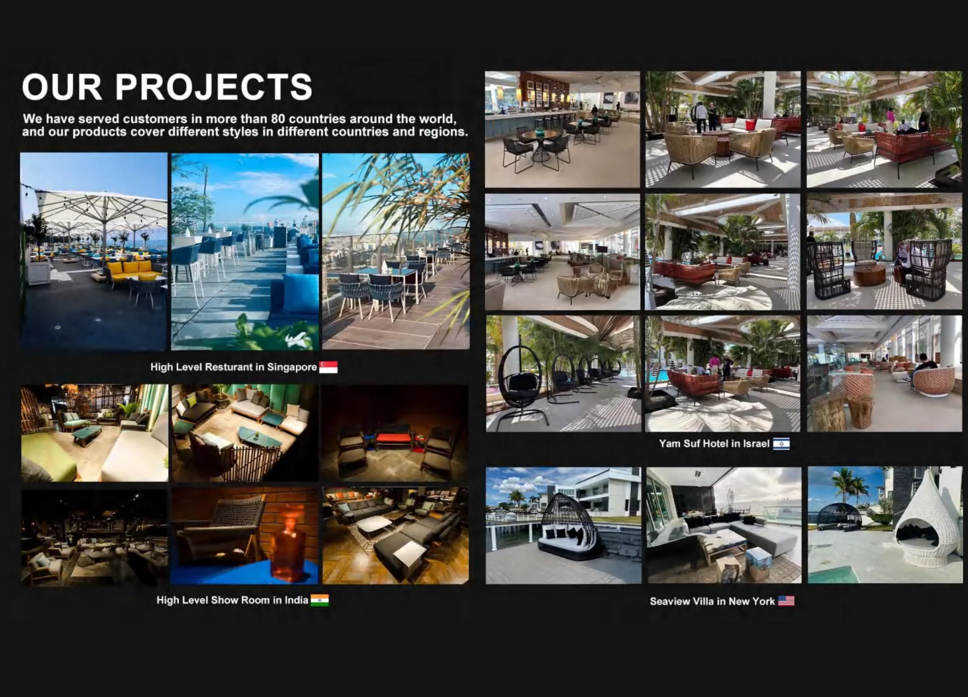 Mobili da esterno moderni in alluminio per hotel Set di divani da giardino per villa Set di mobili da giardino durevoli Resort Uso di giardino all'aperto di lusso