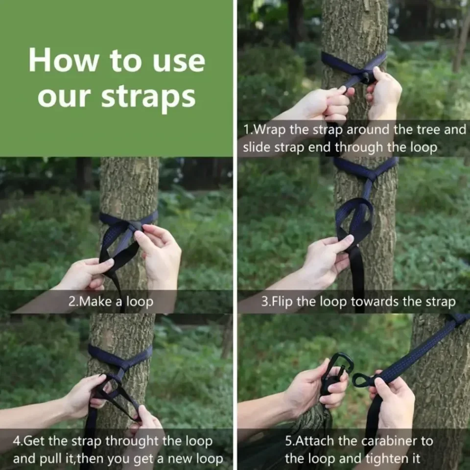 Amaca da campeggio esterna Tessuto per paracadute ad alta resistenza con zanzariera Amache sospese leggere Rete da letto sospesa 250x120 cm