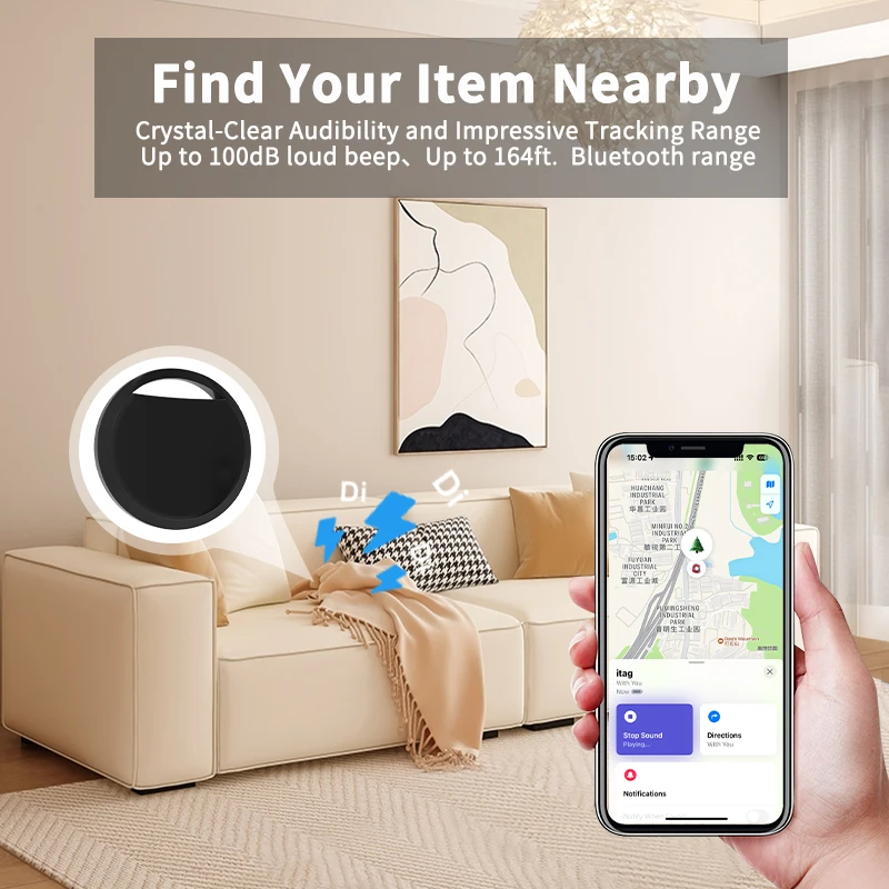 1 / 2 / 4 pezzi Localizzatore anti-perdita Smart Tag per Apple Trova la mia app IOS Localizzatore GPS Bluetooth per bagagli Bambino IOS MFi Key Finder