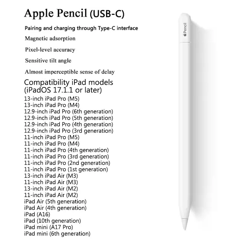Per Apple Pencil 1 2 Pro USB-C Stilo Penna iOS Tablet Touch Pen con Power Display matite punta per iPad 11 Pro 12.9 air 10.9 mini Per Apple Pencil 1 2 Pro USB-C Stilo Penna iOS Tablet Touch Pen con Power Display matite punta per iPad 11 Pro 12.9 air 10.9 mini