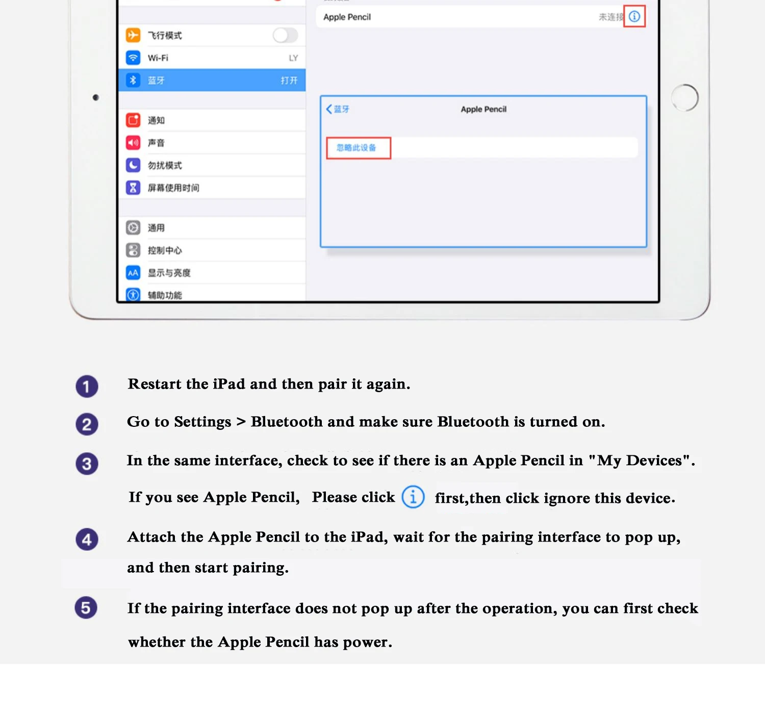 Per penne stilo USB-C originali Apple Pencil Pro 1st 2nd con ricarica magnetica per iPad air M2 M4 Pro mini iOS Tablet Touch Penne