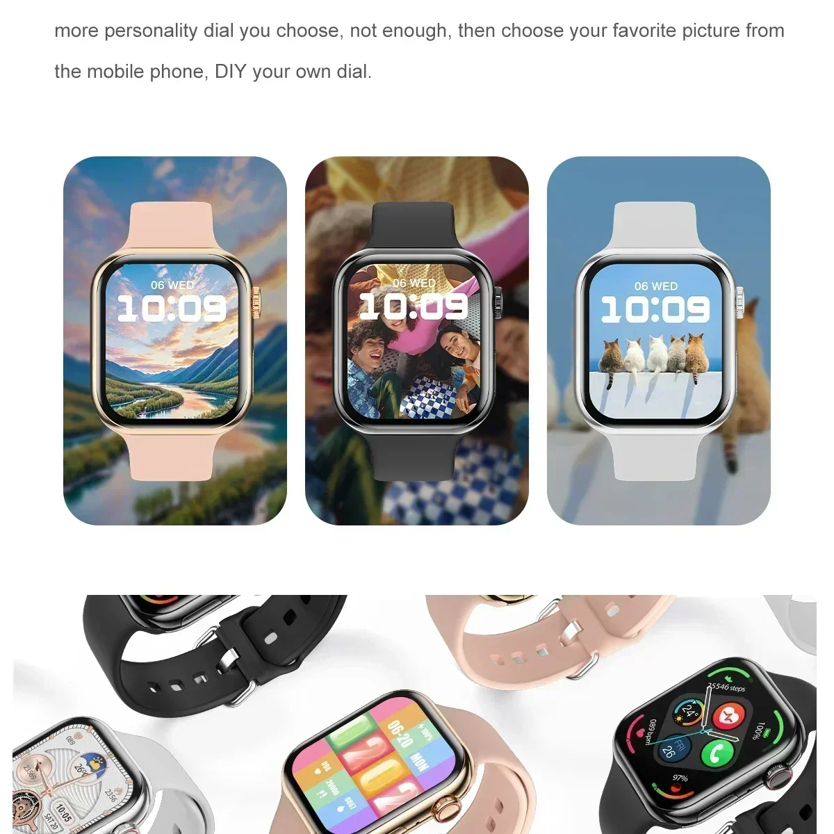 Nuovo Smartwatch 10 per Uomo con Misurazione Temperatura Corporea, Chiamate BT, NFC, Display Always-on, GPS, Orologio Sportivo per Donna, Compatibile con Apple e Android