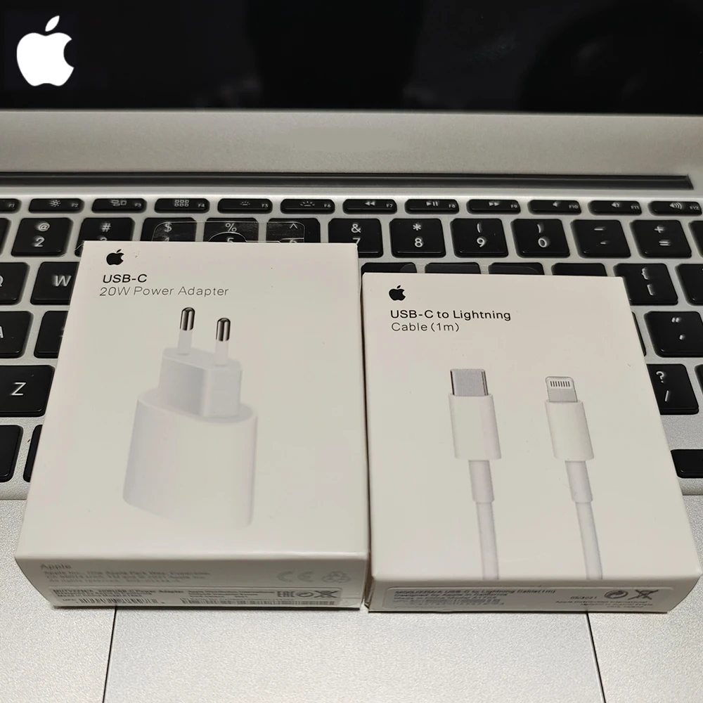 Adattatore di alimentazione USB-C originale da 20 W per iPhone 17 16 15 14 mini Pro Max Tipo C caricabatterie rapido per cavo Apple per iPhone X 12 13 Plus
