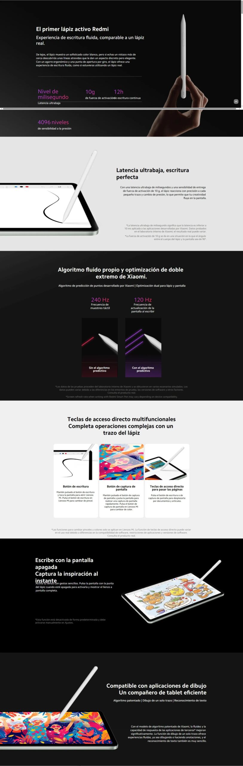 Penna intelligente Xiaomi Redmi Pad Pro Taglia unica Penna intelligente Xiaomi Redmi Pad Pro Taglia unica