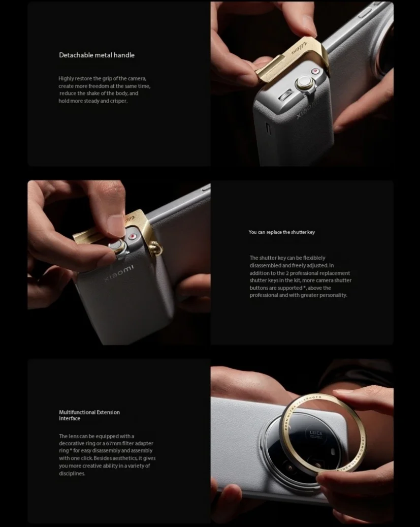 Set fotografico ultra professionale originale Xiaomi 15 Kit custodia per fotocamera in pelle senza fili per Xiaomi 15Ultra