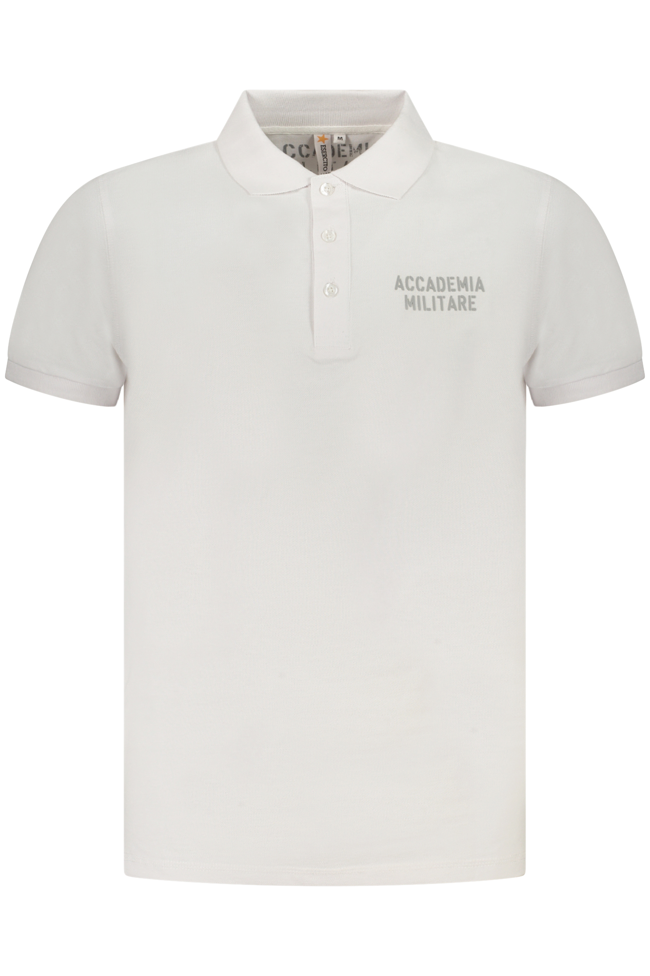 ACCADEMIA MILITARE POLO MANICHE CORTE UOMO BIANCO