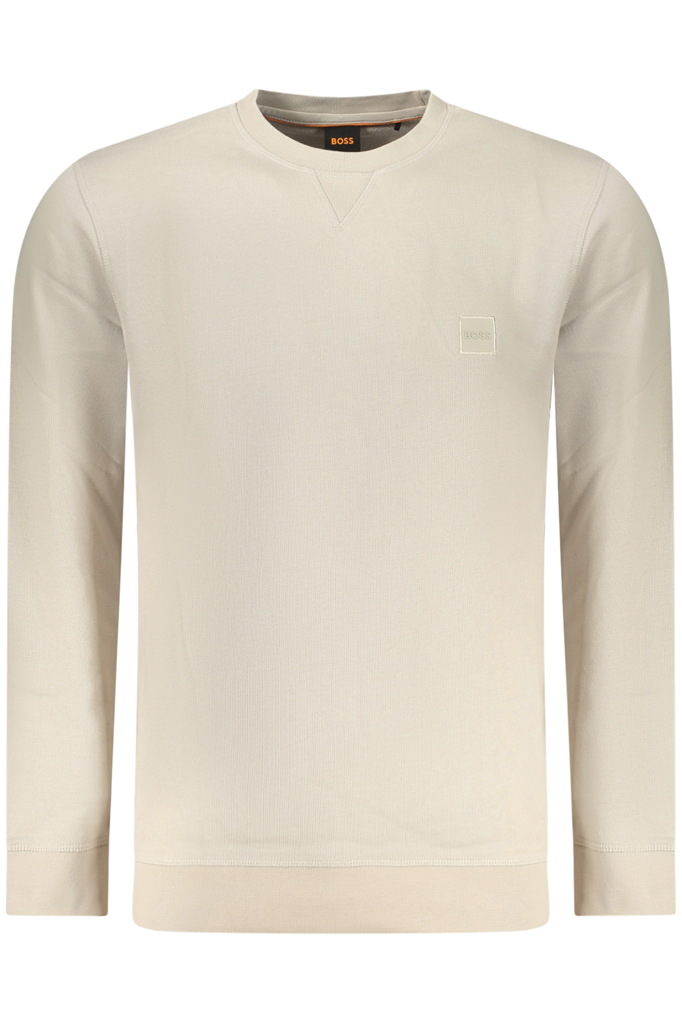 BOSS FELPA SENZA ZIP UOMO BEIGE