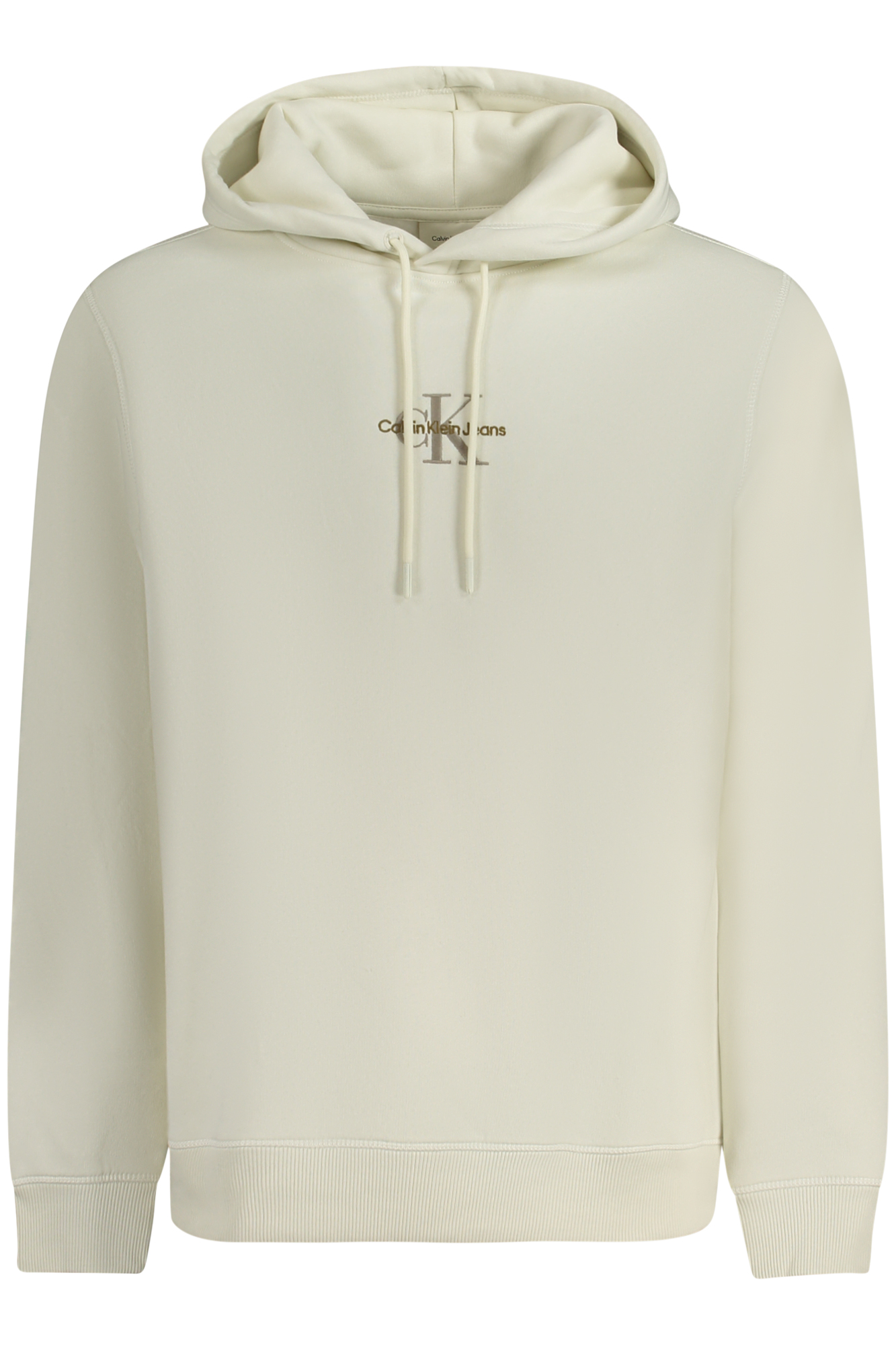 CALVIN KLEIN FELPA SENZA ZIP UOMO BIANCO