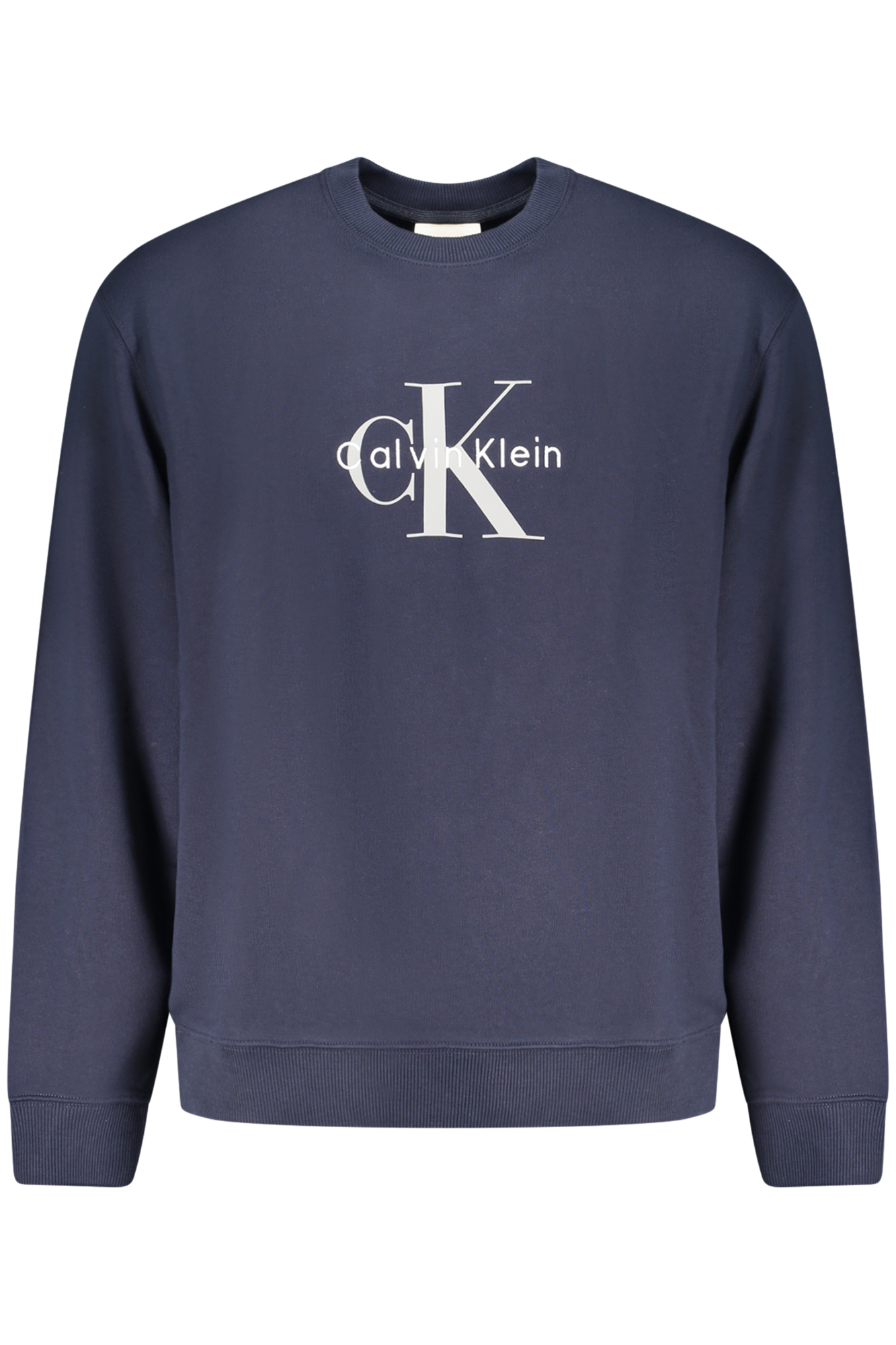 CALVIN KLEIN FELPA SENZA ZIP UOMO BLU