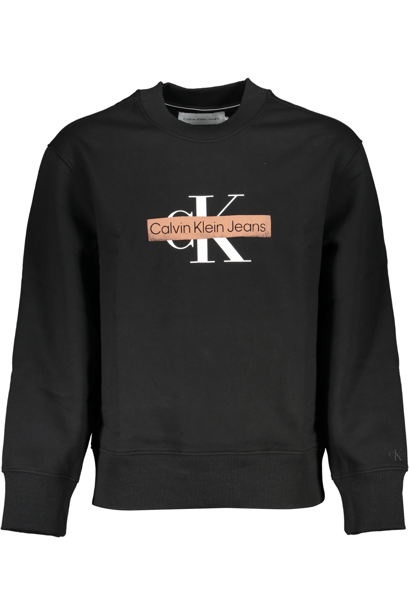 CALVIN KLEIN FELPA SENZA ZIP UOMO NERO