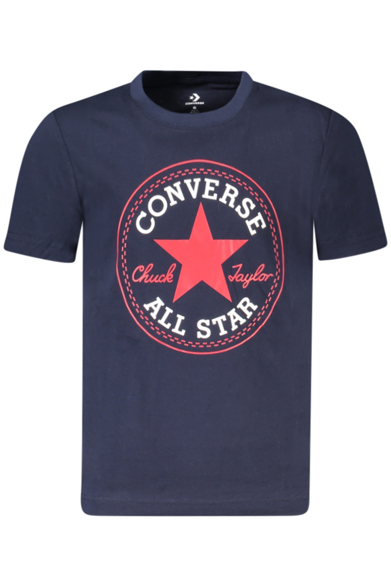 CONVERSE T-SHIRT MANICHE CORTE BAMBINO BLU