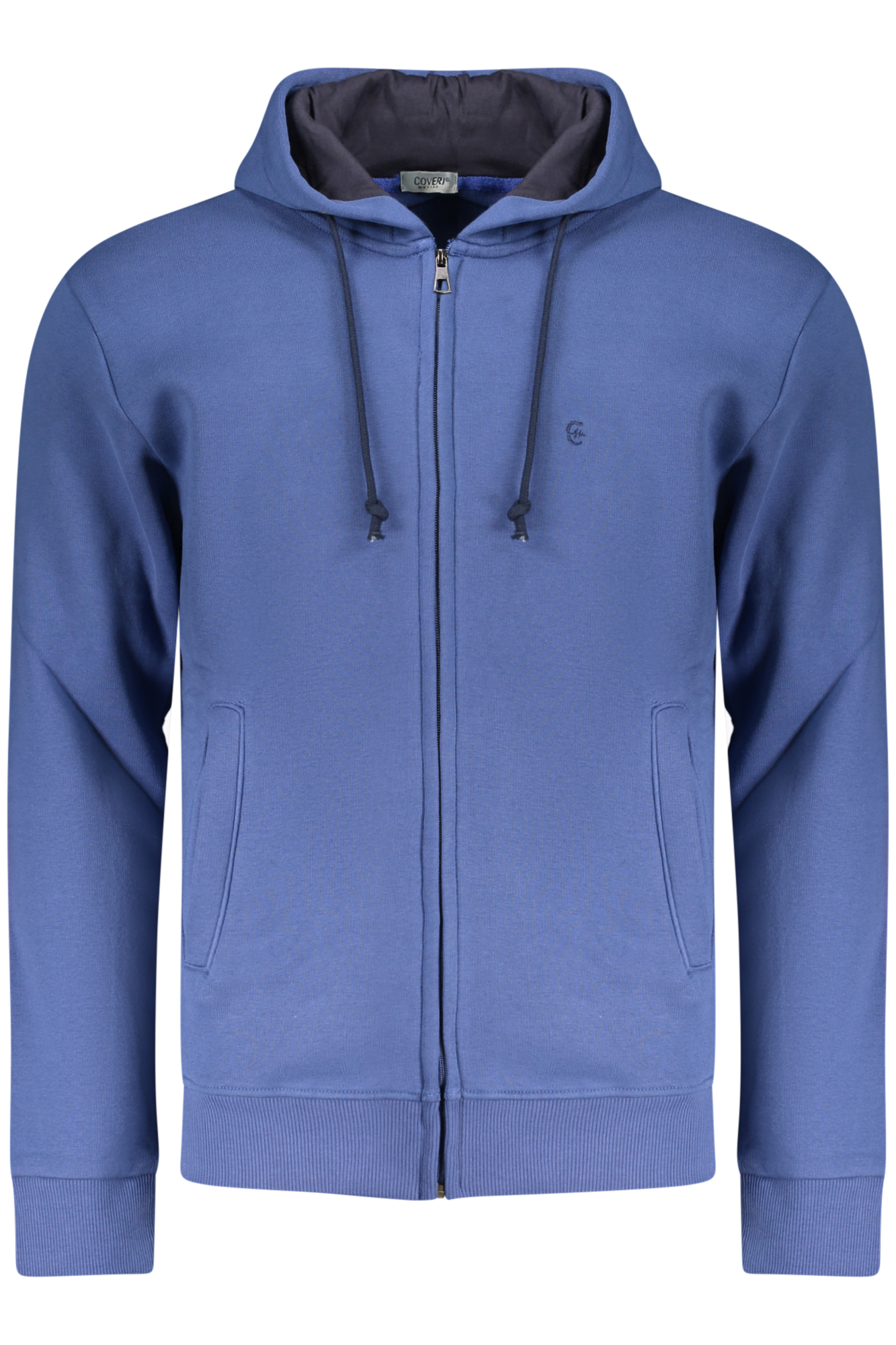 COVERI MOVING FELPA CON ZIP UOMO BLU