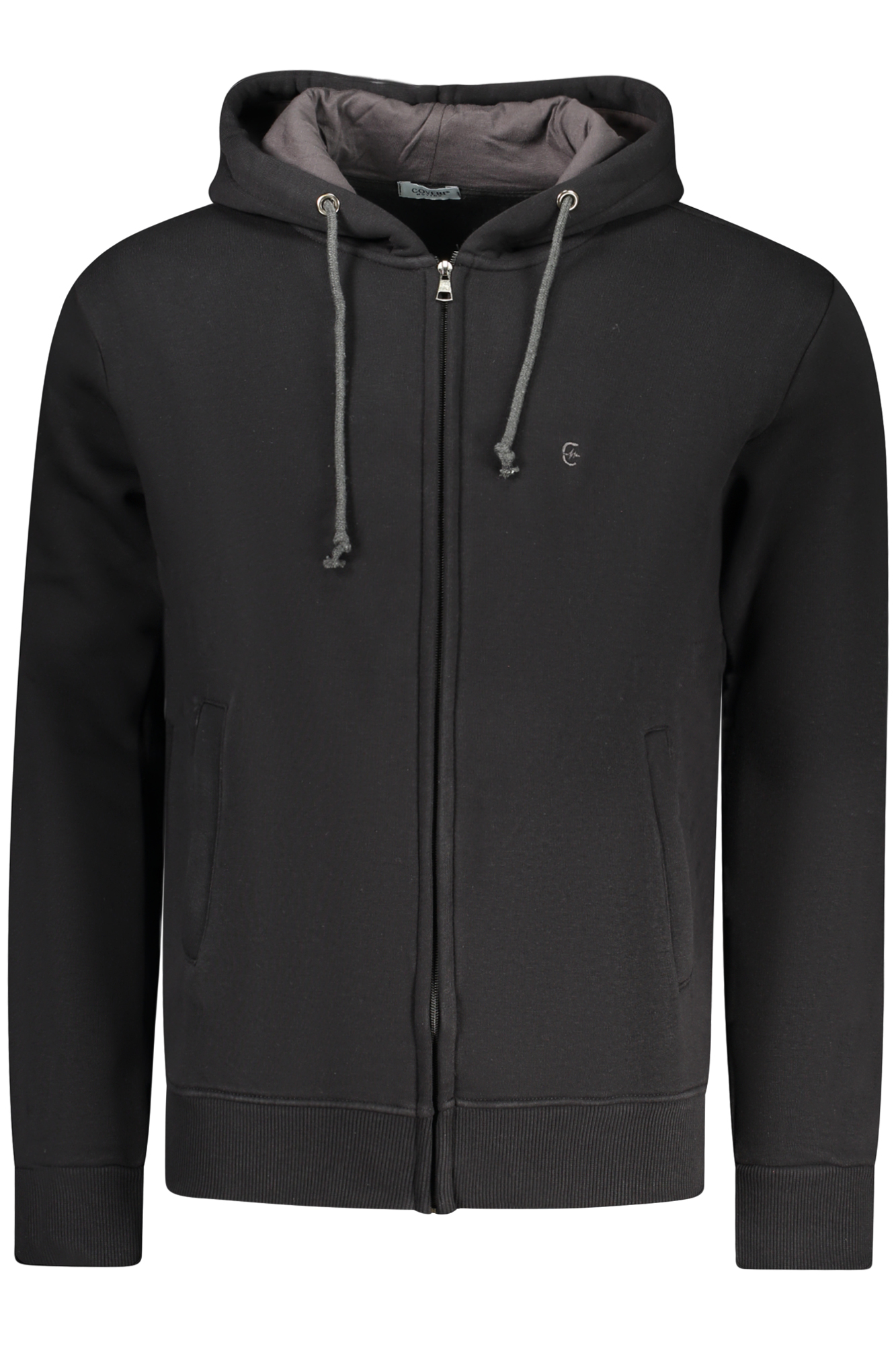 COVERI MOVING FELPA CON ZIP UOMO NERO