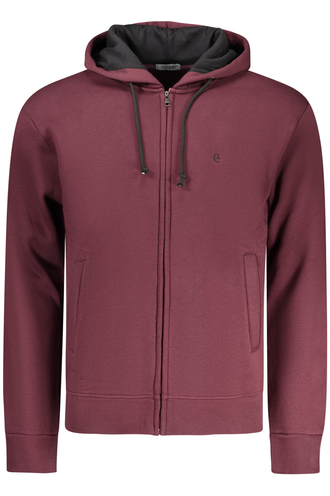 COVERI MOVING FELPA CON ZIP UOMO ROSSO